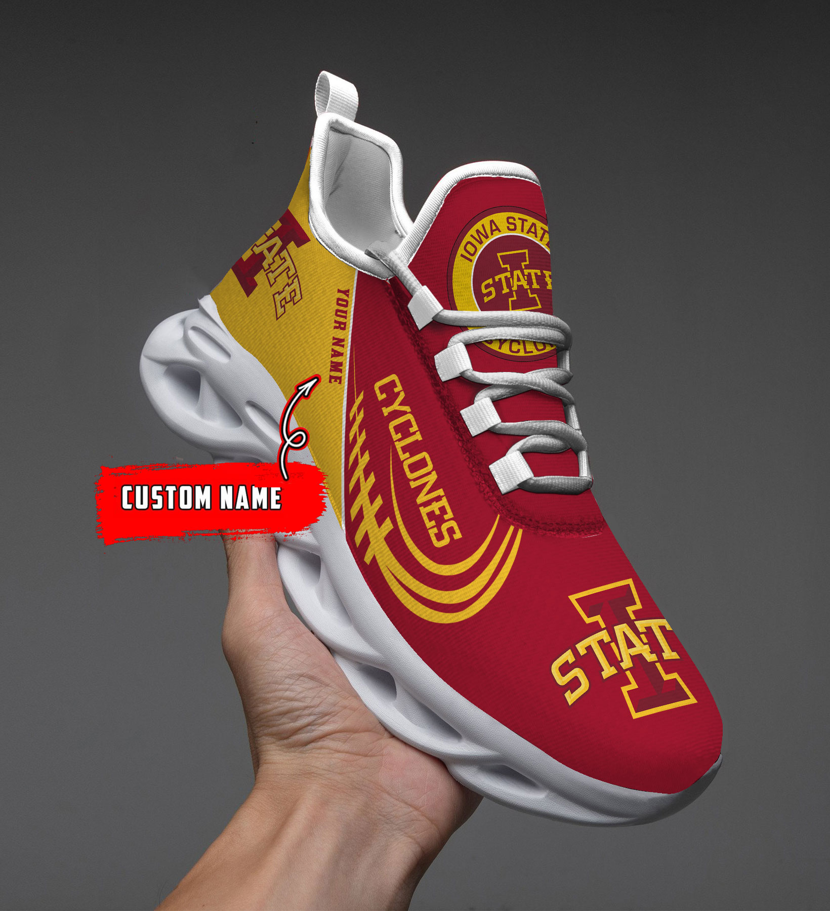 Custom Name  Canberra Raiders PERSONALIZED MAX SOUL SHOES  DS006