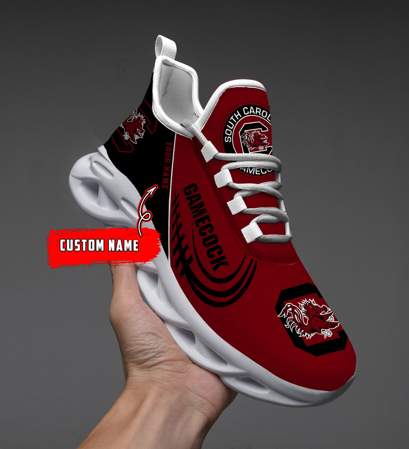 Custom Name  New Zealand Warriors PERSONALIZED MAX SOUL SHOES  DS006