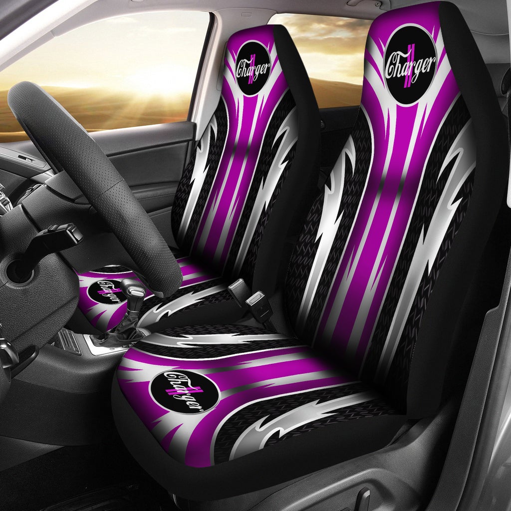 2 Front Fiat Seat Covers Blue