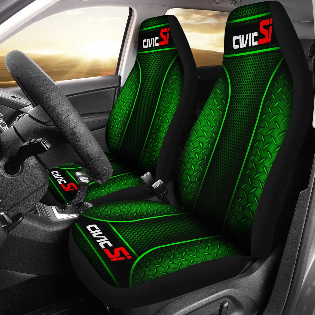 2 Front Honda Seat Covers Red