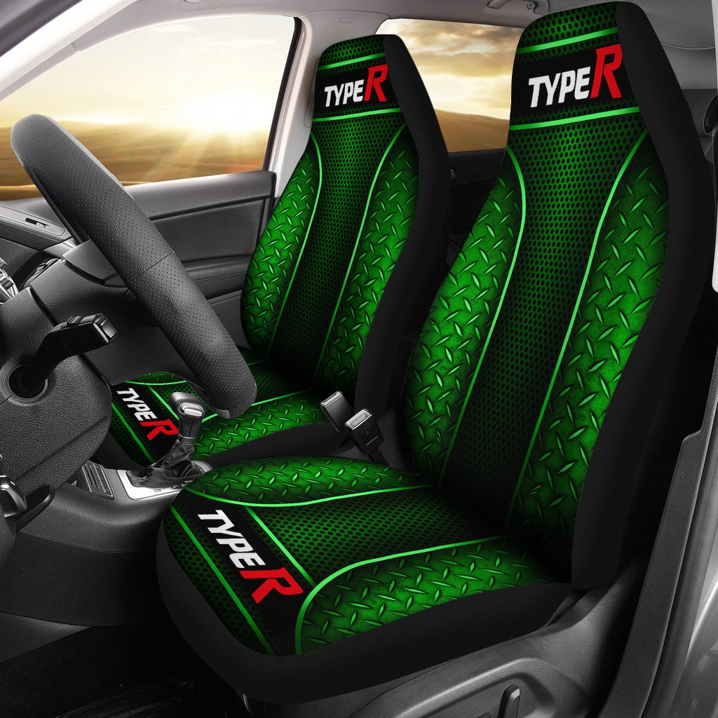 2 Front Mitsubishi Seat Covers Blue