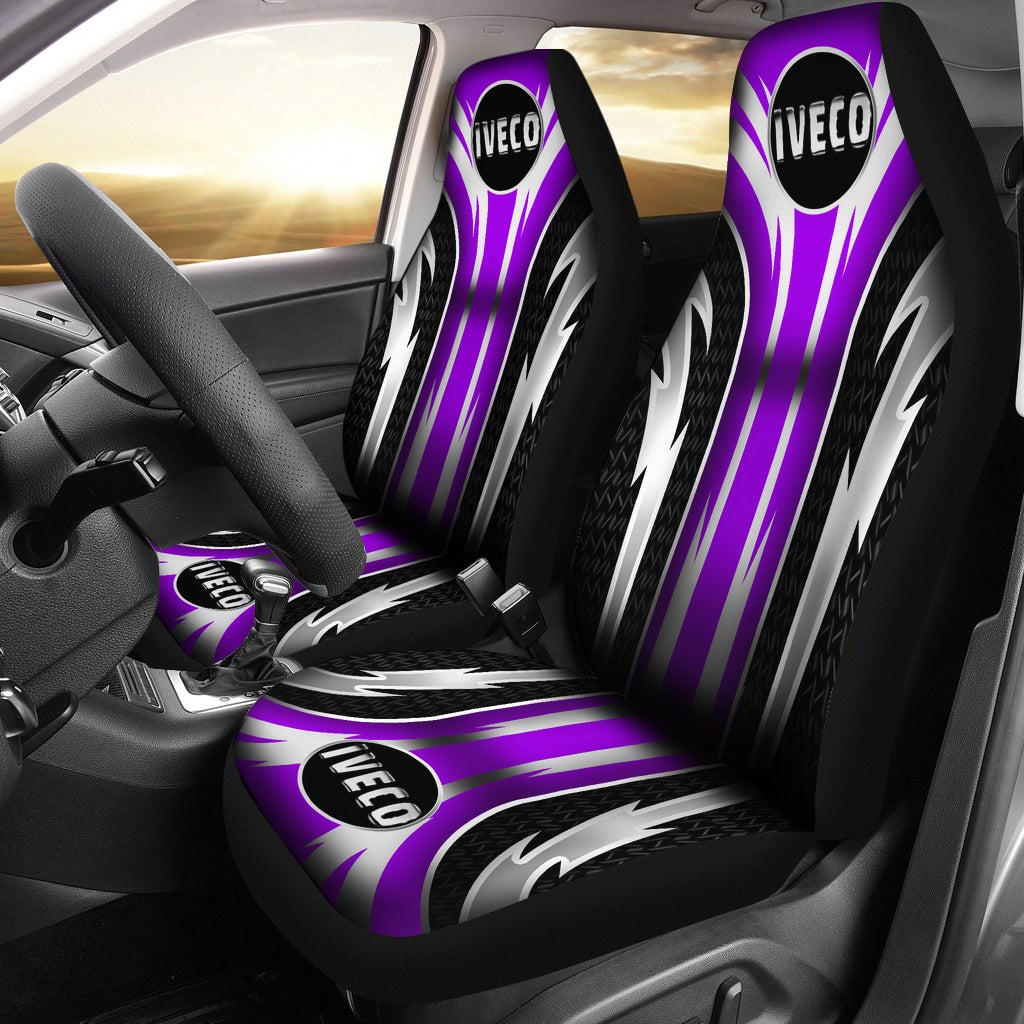 2 Front DAF Trucks Seat Covers Pink