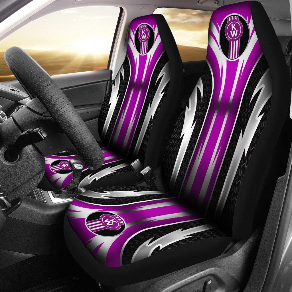 2 Front Nissan Seat Covers Purple