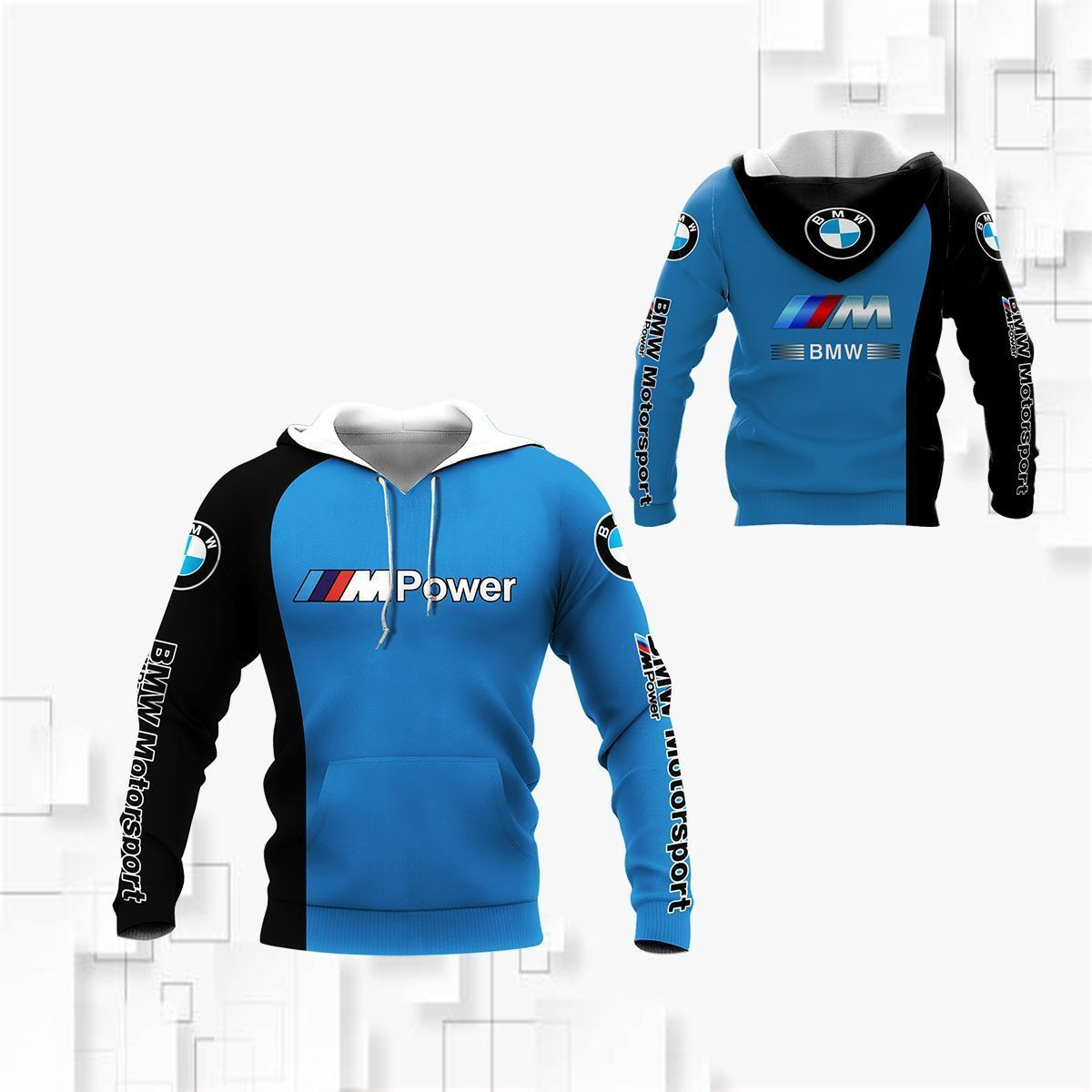 3D All Over Printed BMW M  Shirts Ver1 (White)