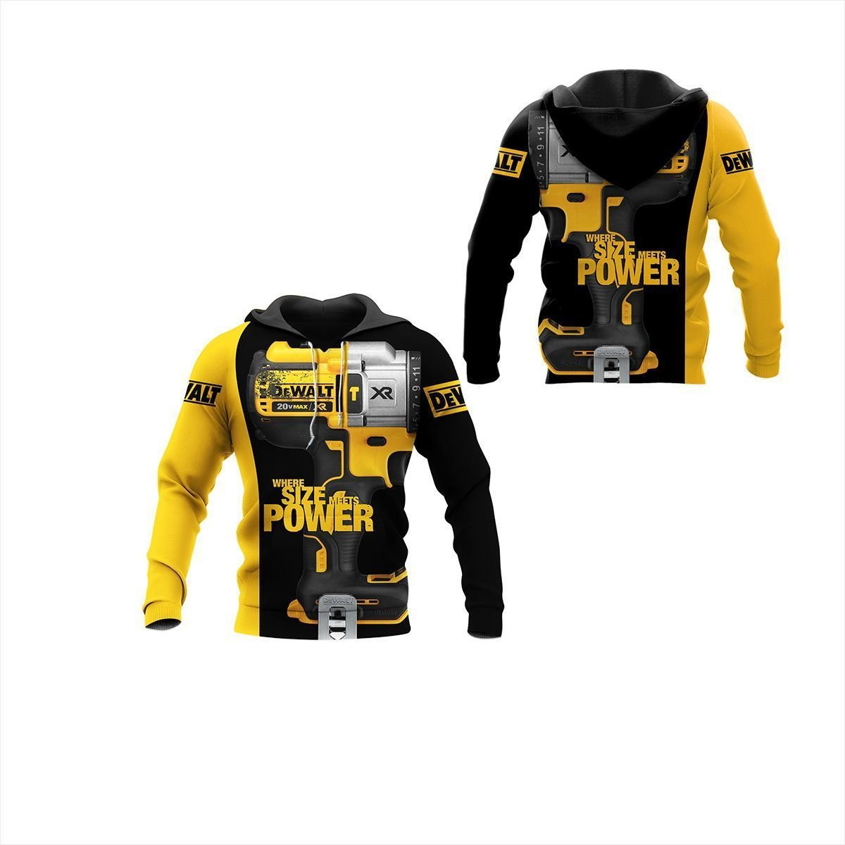 Dewalt Beautiful Tools 3D All Over Printed T-Shirt Ver11