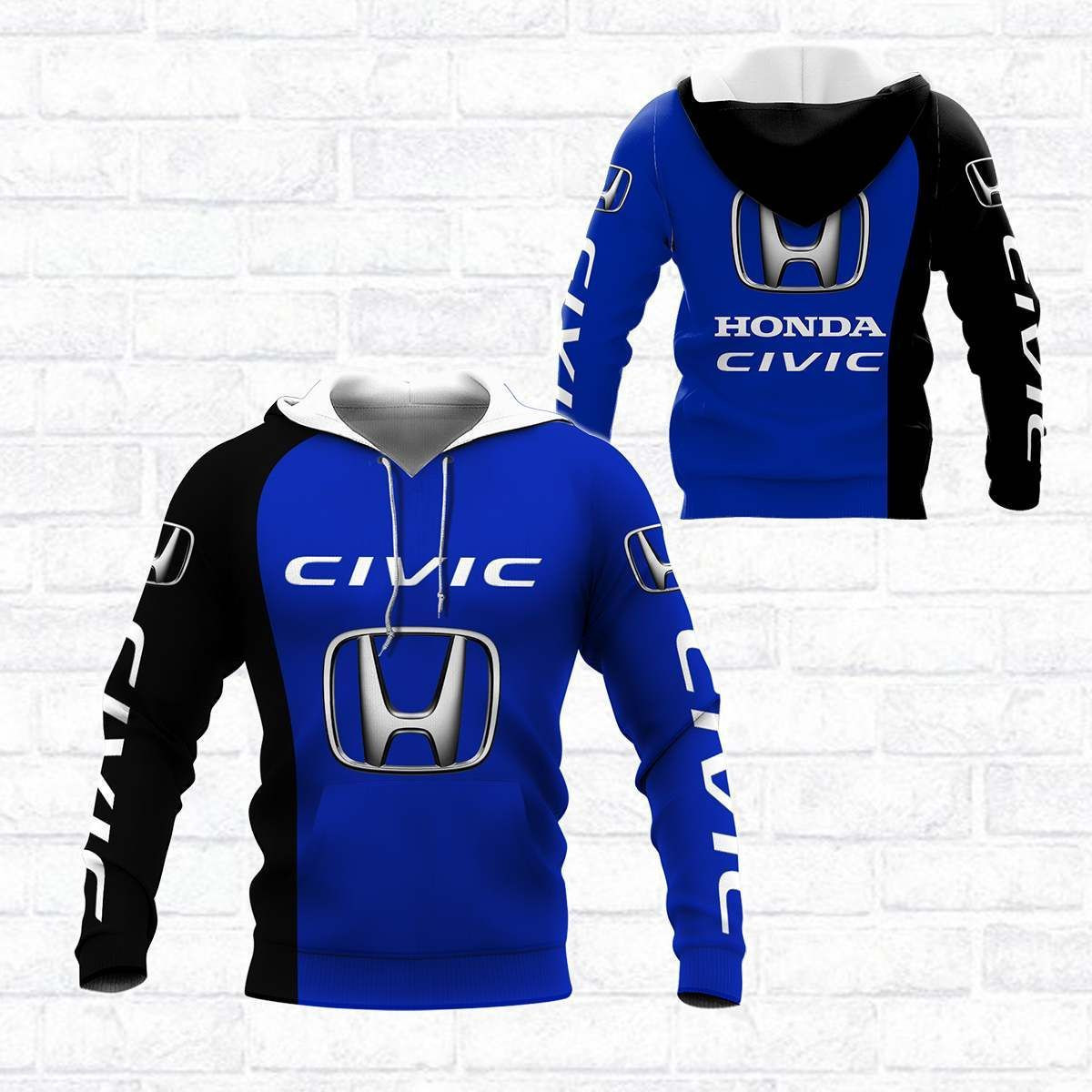 3D All Over Printed Honda Civic Type R Shirts Ver 2 (Orange)