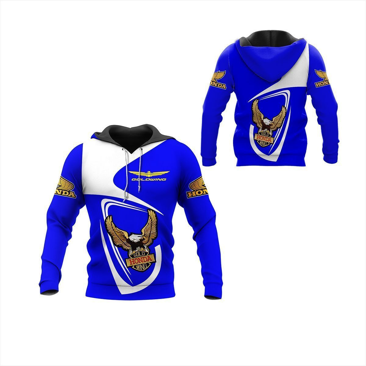 3D All Over Printed Honda Gold Wing  Shirts Ver 1 (Black)