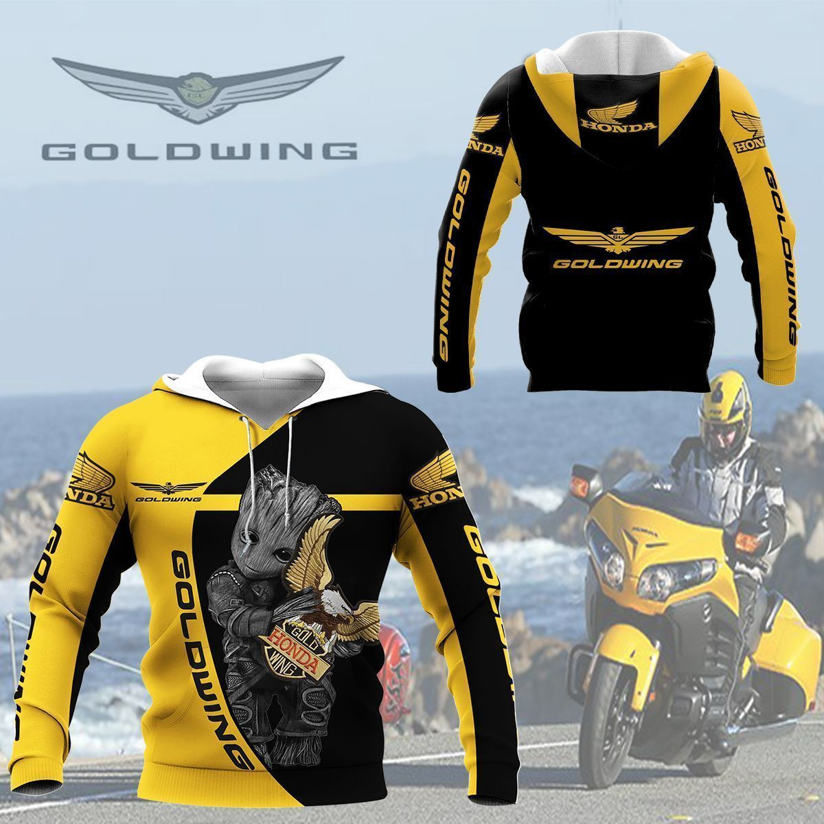 3D All Over Printed Honda Gold Wing  Shirts Ver 1 (Blue)