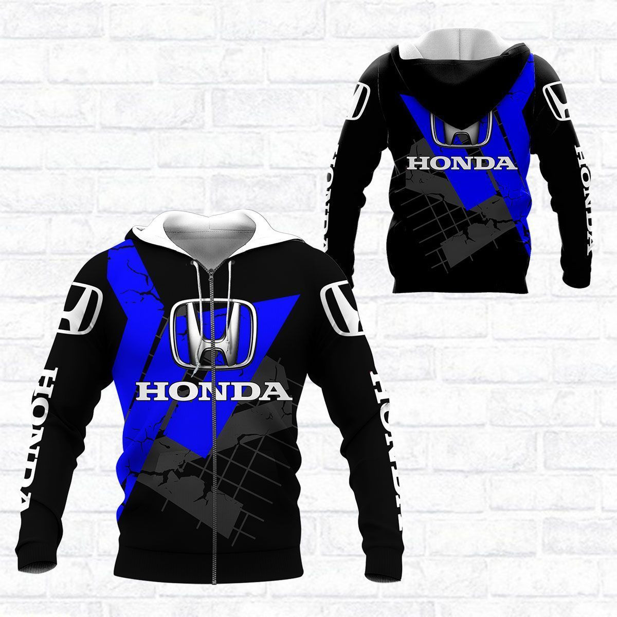 3D All Over Printed Honda  Shirts Ver 2 (White)