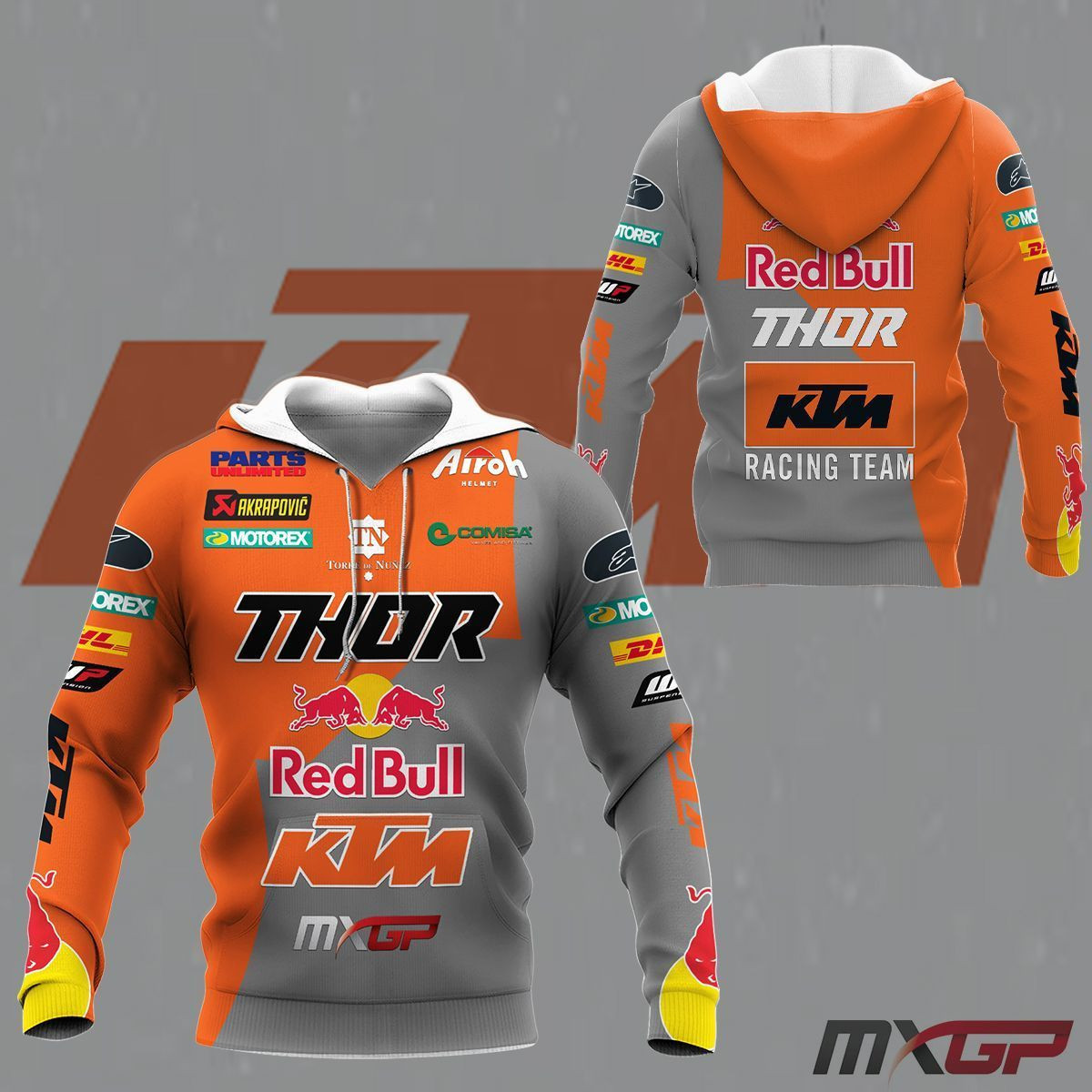 3D All Over Printed Red Bull KTM Factory Racing  Shirts Ver1 (White)