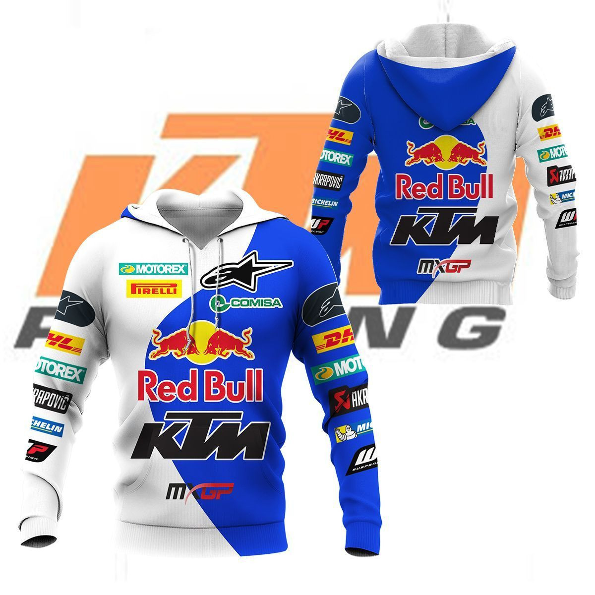 3D All Over Printed Sparco  Shirts Ver9 (White)