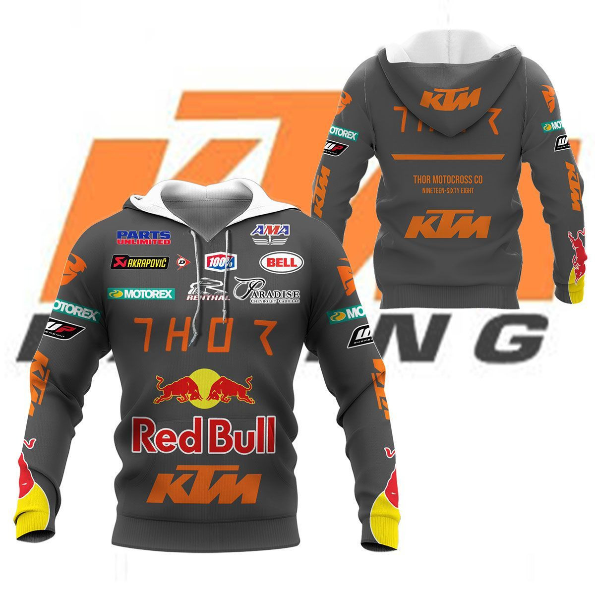 3D All Over Printed KTM Racing  Shirts Ver 5 (Yellow)