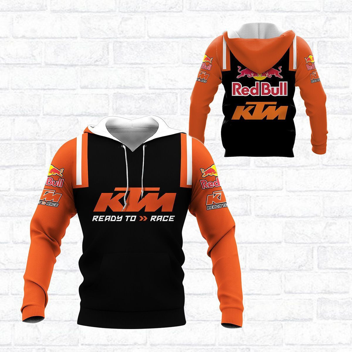 3D All Over Printed KTM Racing - QL Shirts Ver 6 (Orange)