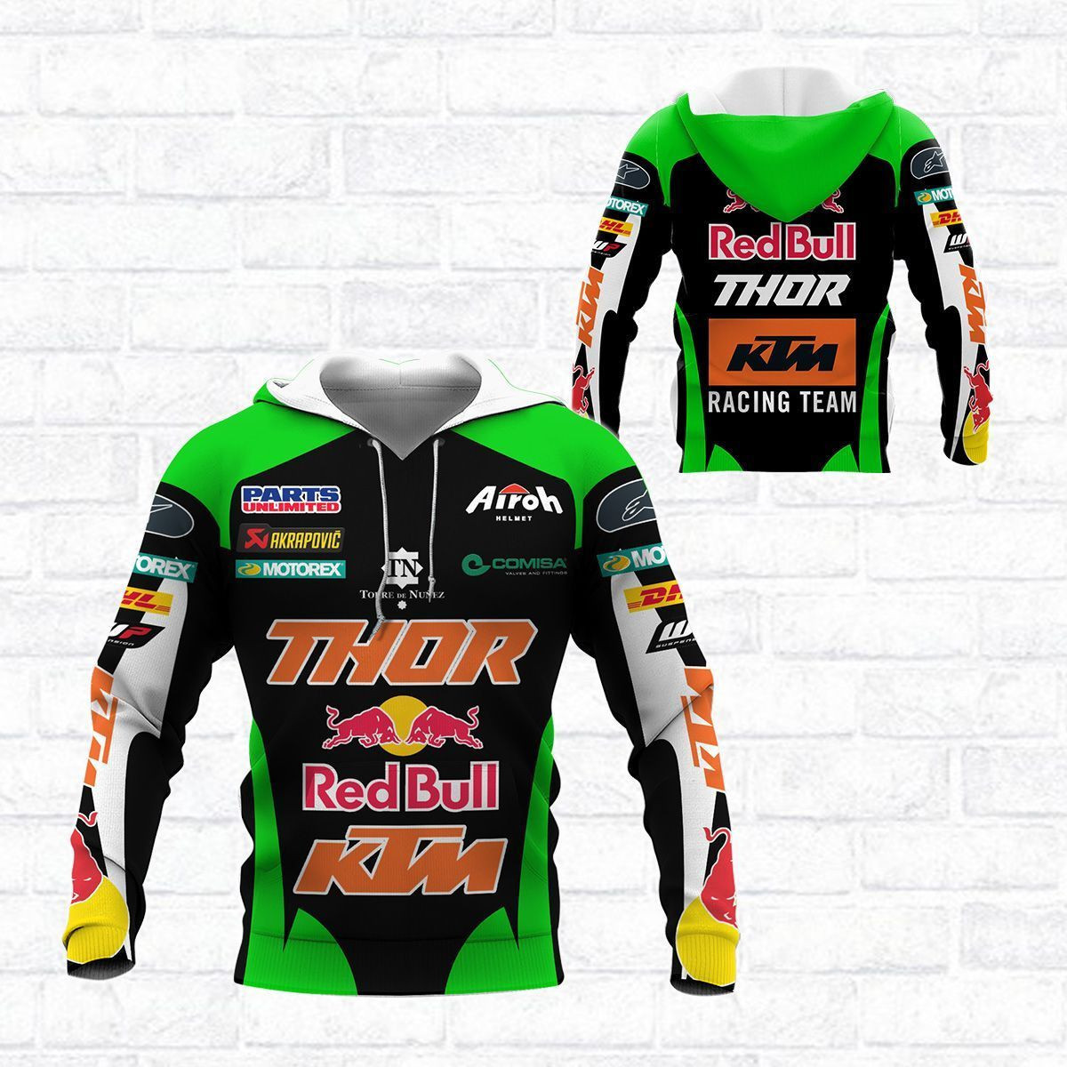 3D All Over Printed KTM Racing  Shirts Ver 3 (Black)