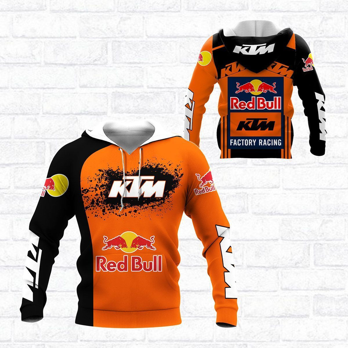 3D All Over Printed KTM Racing  Shirts Ver 3 (Black)