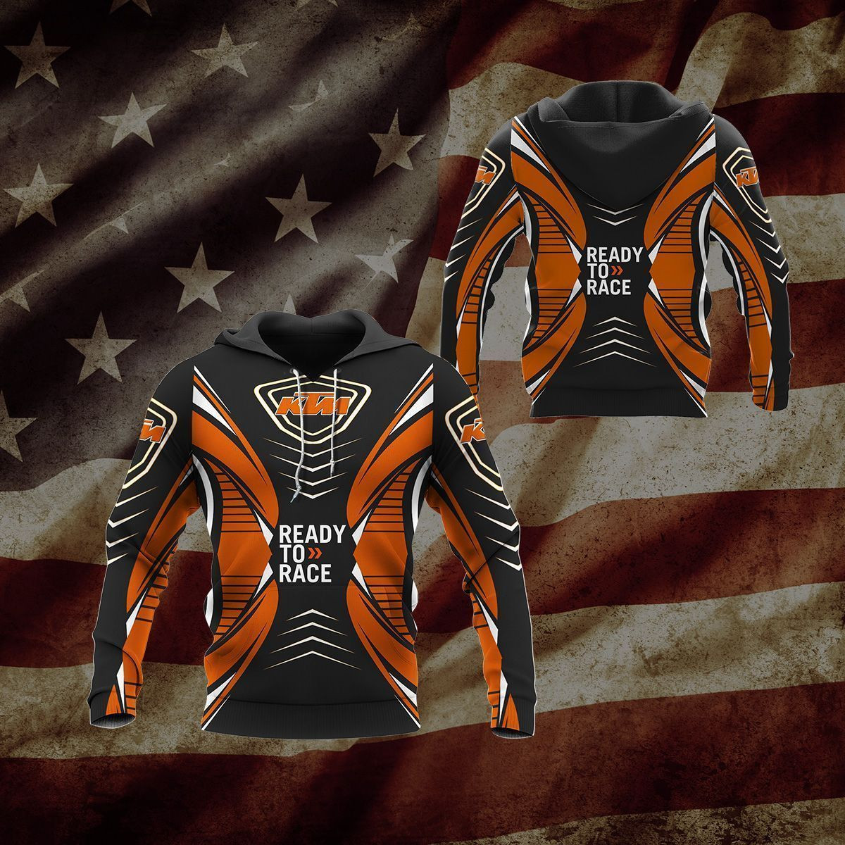 3D All Over Printed KTM Racing  Shirts Ver 5 (Yellow)