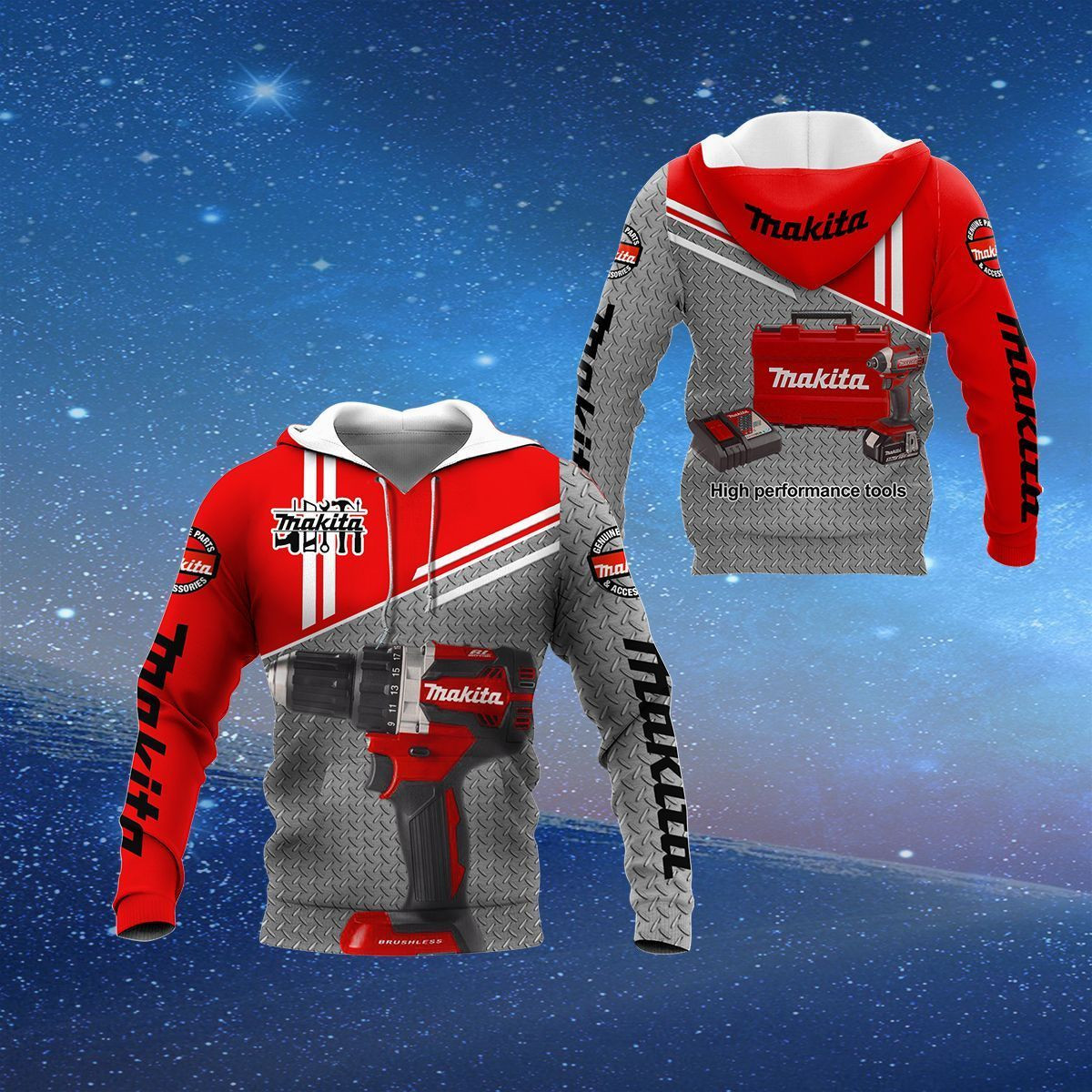 3D All Over Printed Makita TNT-NH Shirts Ver 1 (Red)