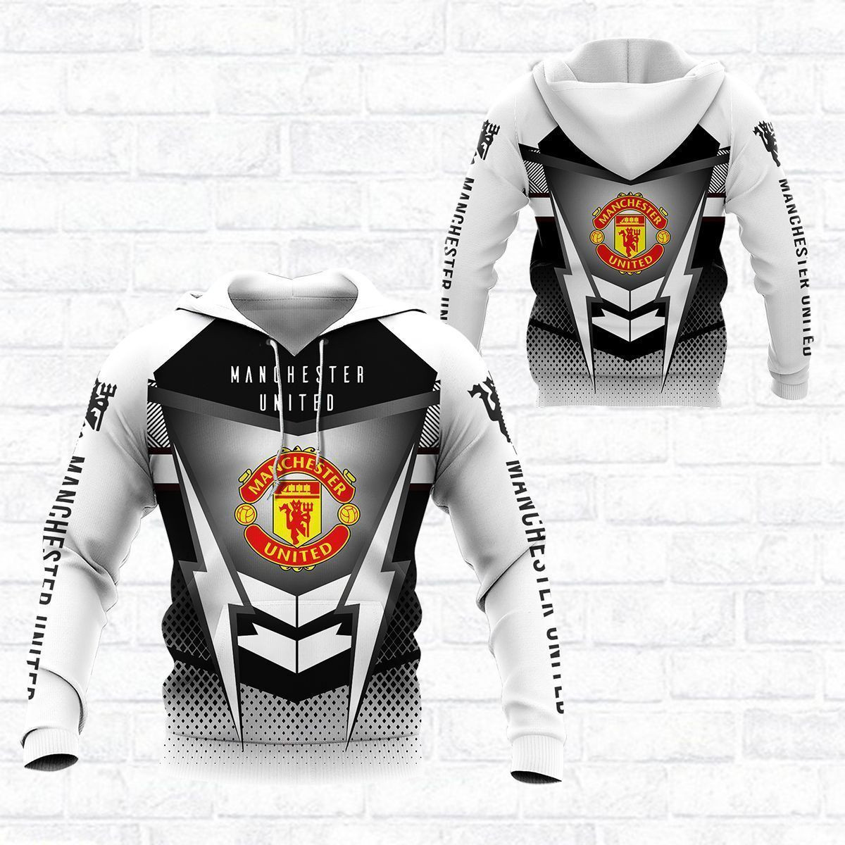 3D All Over Printed Manchester United LPH- HT Shirts Ver 1 (Black)