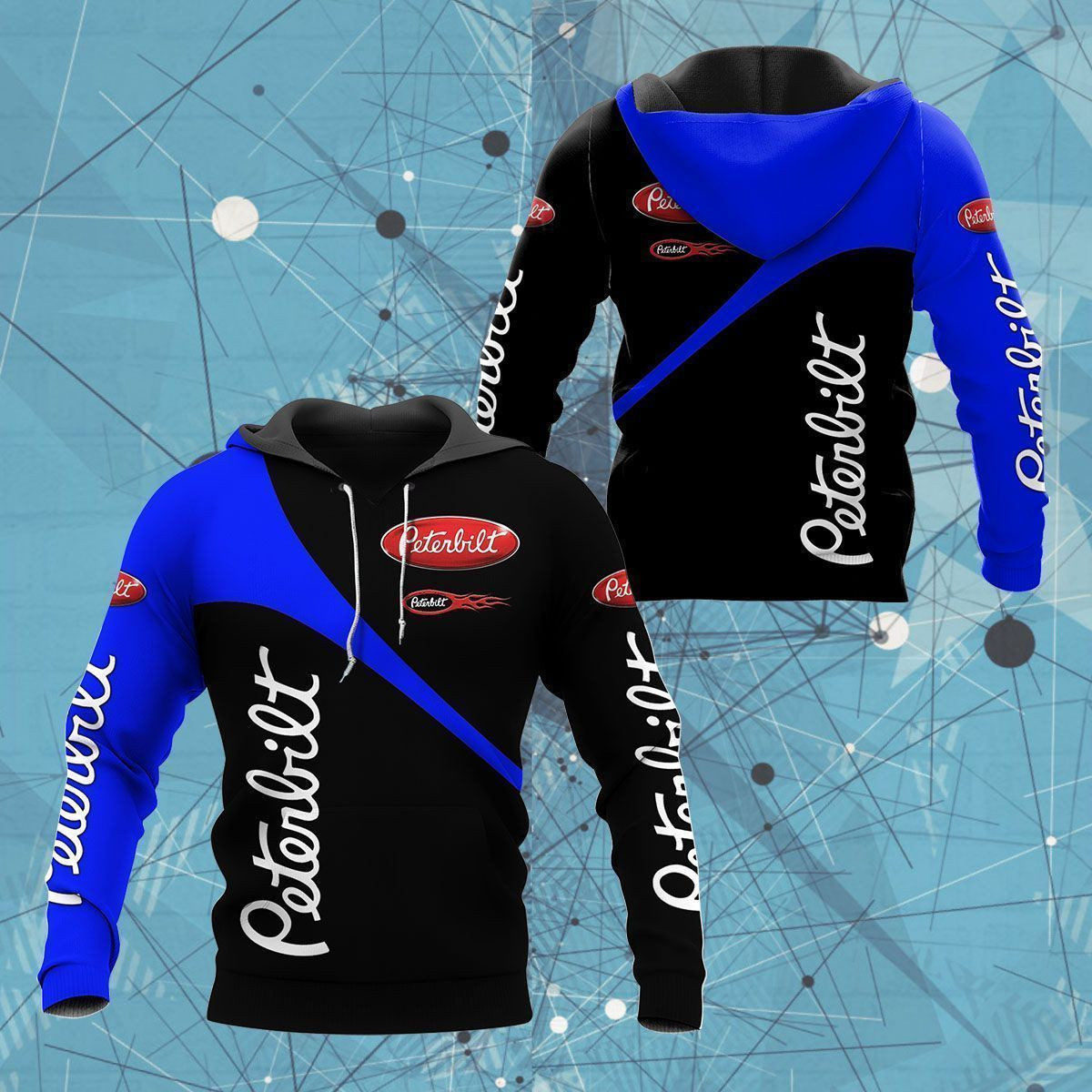 3D All Over Printed Peterbilt LPH- NH Shirts Ver 1 (Blue)