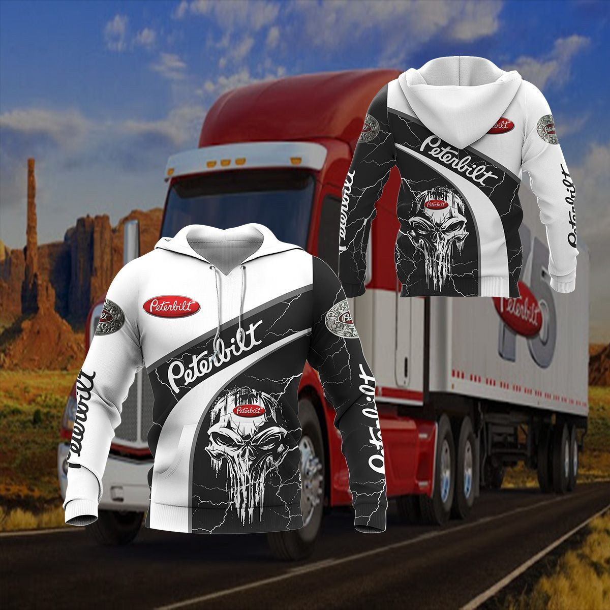 3D All Over Printed Peterbilt- BDA Shirts Ver2 (Blue)