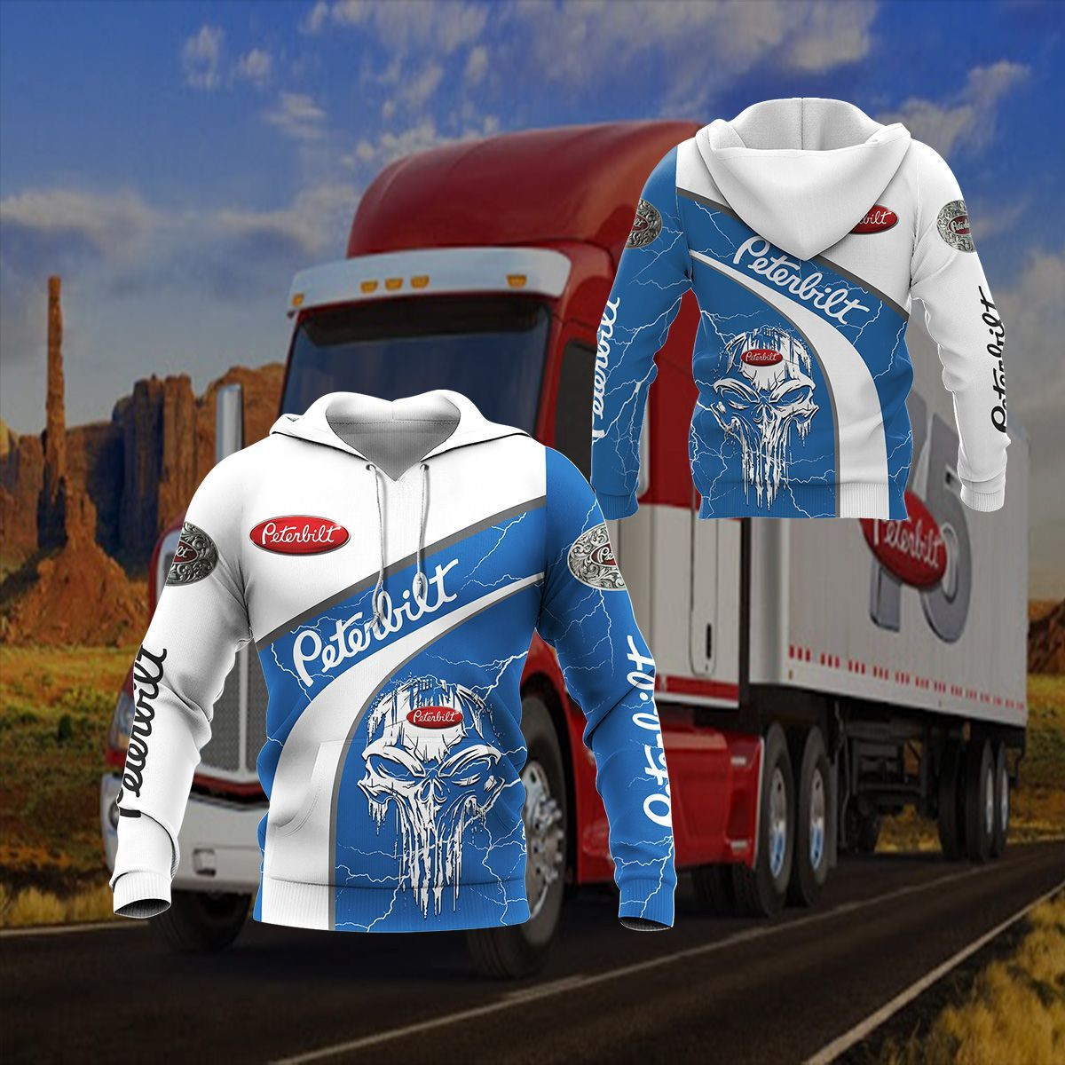 3D All Over Printed Peterbilt AN Shirts Ver 1 (Red)