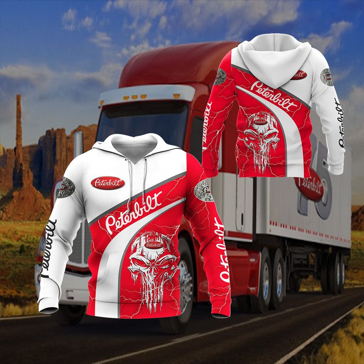 3D All Over Printed Peterbilt  Shirts Ver2 (Dark Blue)