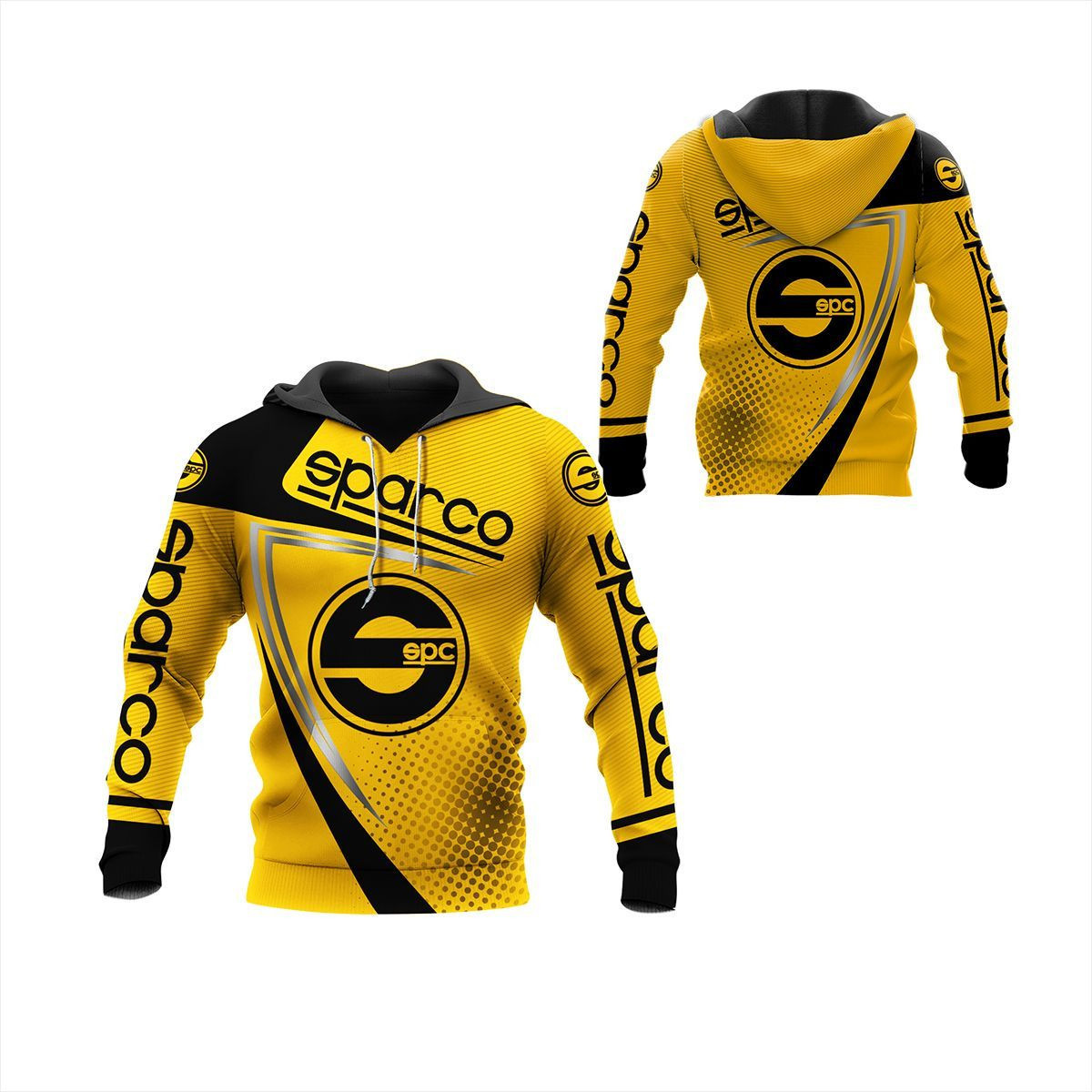 3D All Over Printed Sparco  Shirts Ver9 (Green)