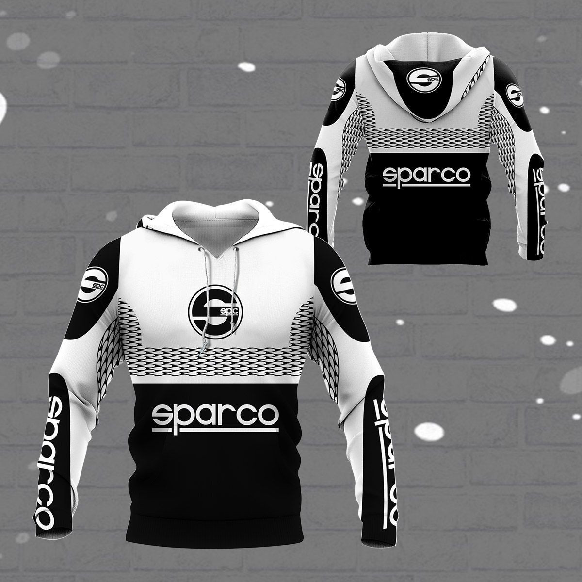 3D All Over Printed Sparco  Shirts Ver 3 (Yellow)