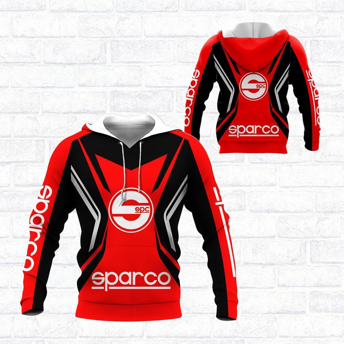 3D All Over Printed Sparco  Shirts Ver9 (Green)