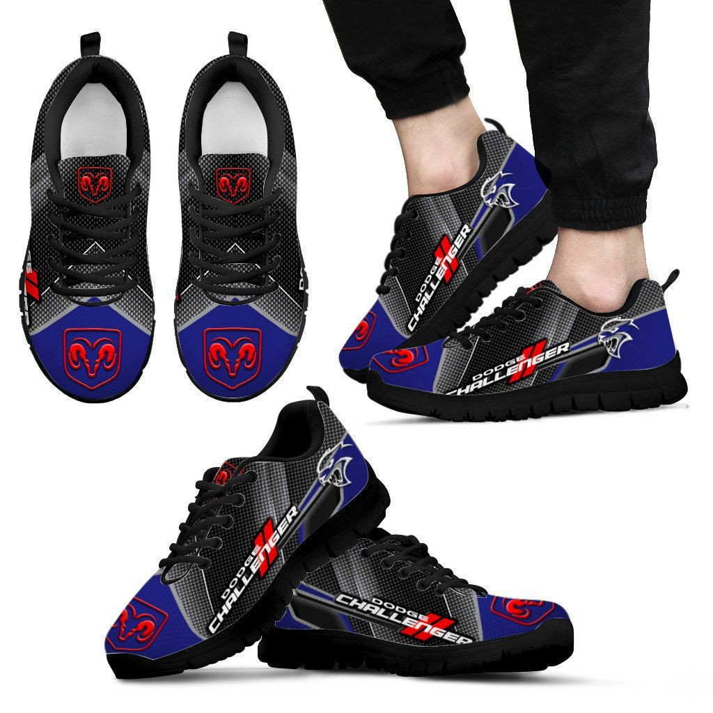 3D Printed Dodge Challenger  Sneakers Ver 3 For Men & Women (White)