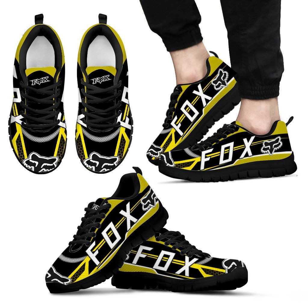 3D Printed FOX Racing TIN Sneakers Ver 1 For Men & Women (Orange)
