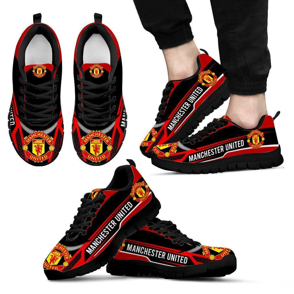 3D Printed Manchester United NTH-HL Sneakers Ver 1 For Men & Women (Red)