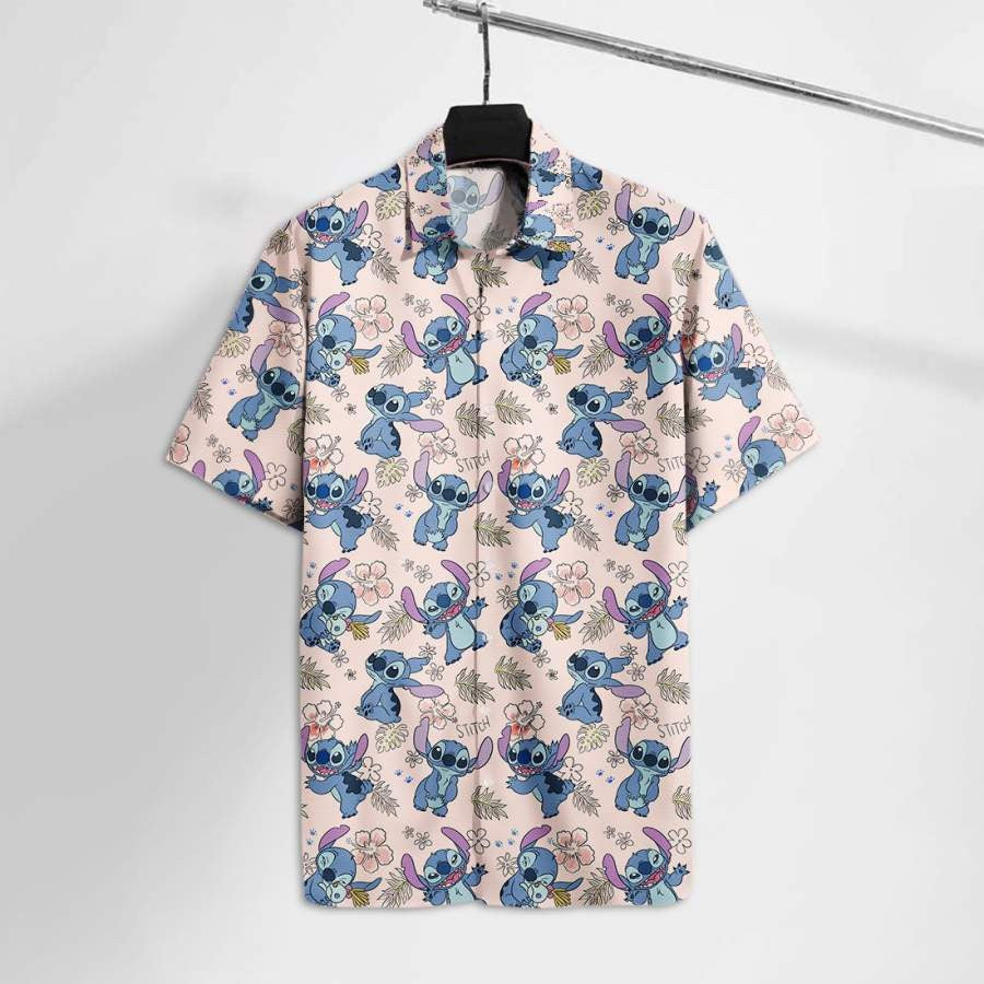 Characters Symbols Red Hawaii Tshirt, Print Hawaiian Shirt 