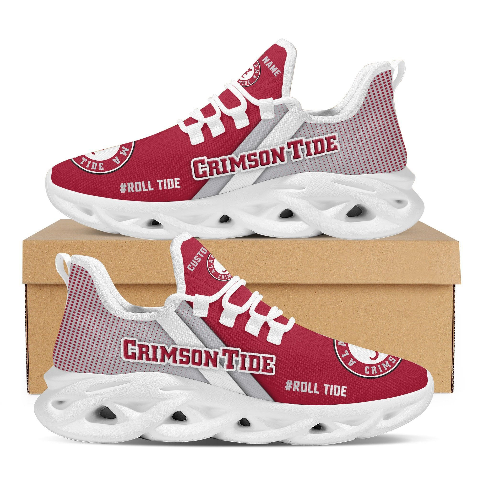 Atlanta Braves Custom Personalized Max Soul Sneakers Shoes