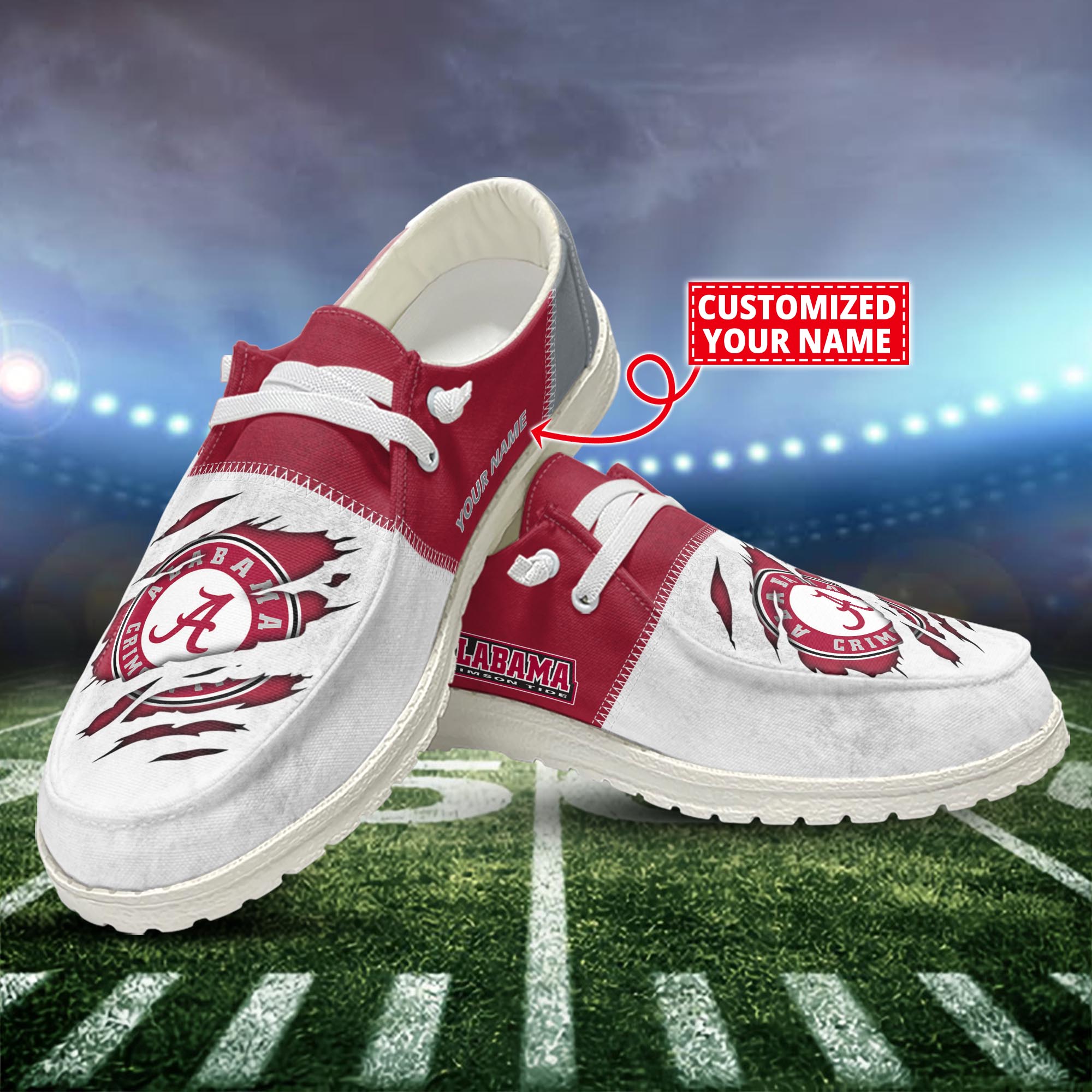 Clemson Tigers Personalized Hey Dude Sports Shoes - Custom Name Design
