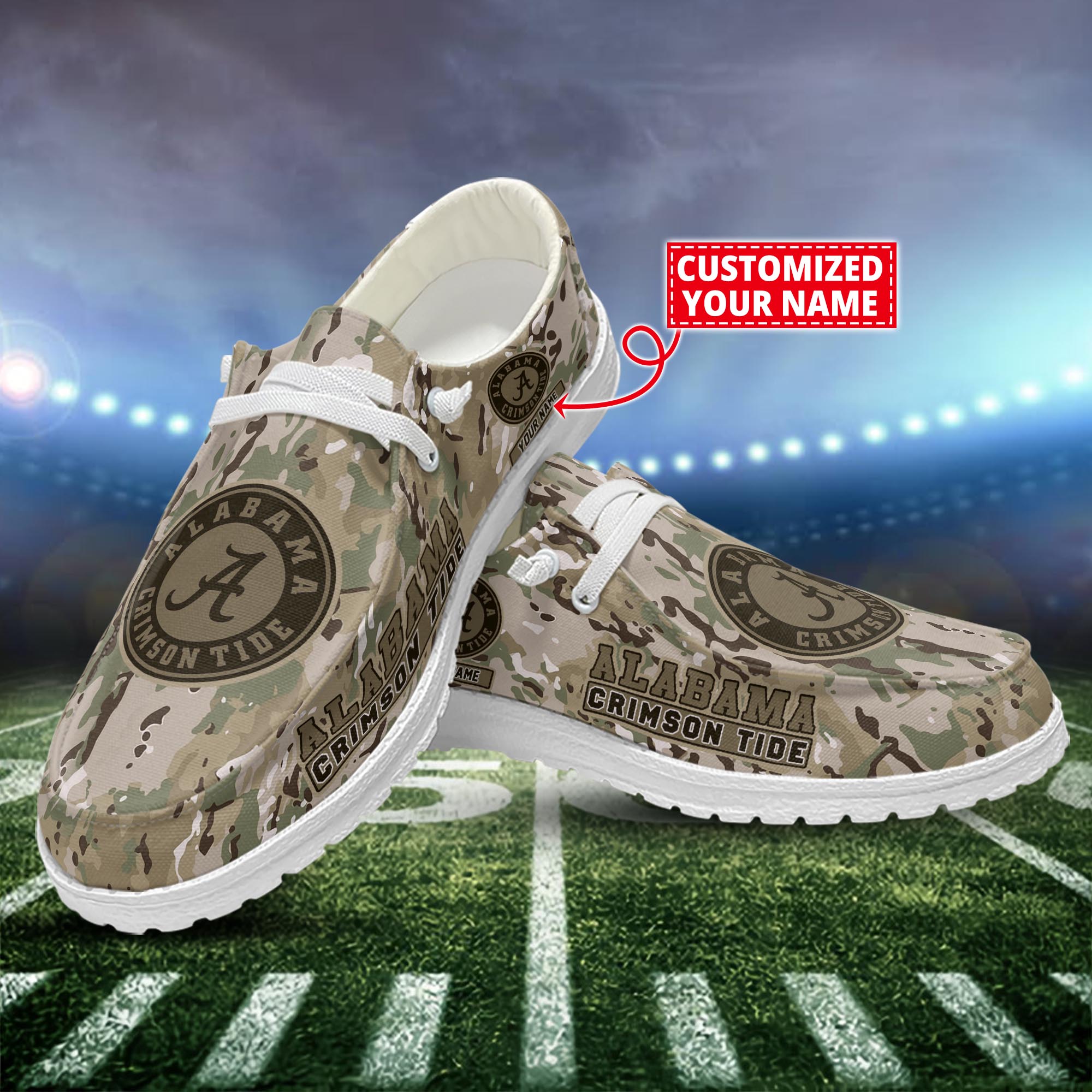 Philadelphia Eagles Personalized Hey Dude Sports Shoes - Custom Name Design