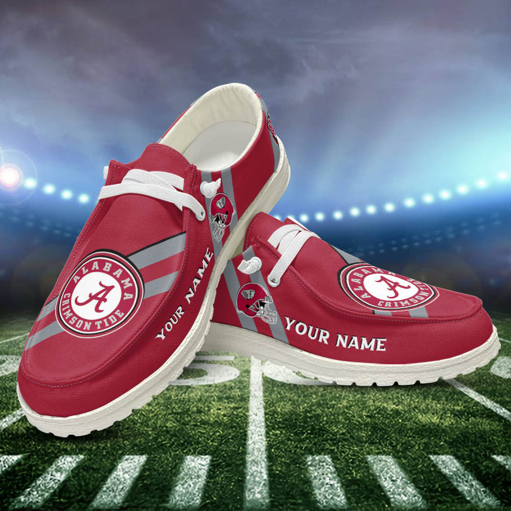 Houston Texans Personalized Hey Dude Sports Shoes - Custom Name Design