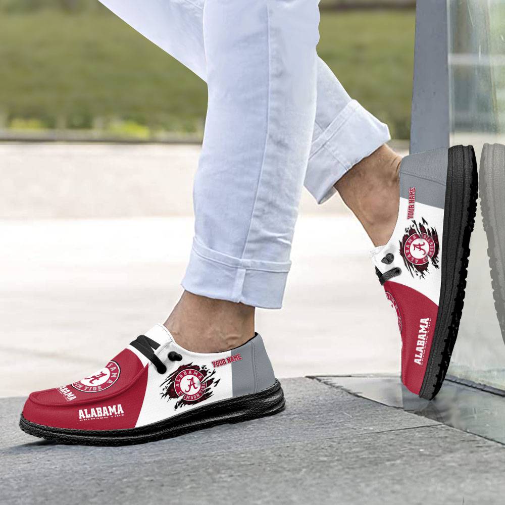 Arizona Cardinals Personalized Hey Dude Sports Shoes - Custom Name Design