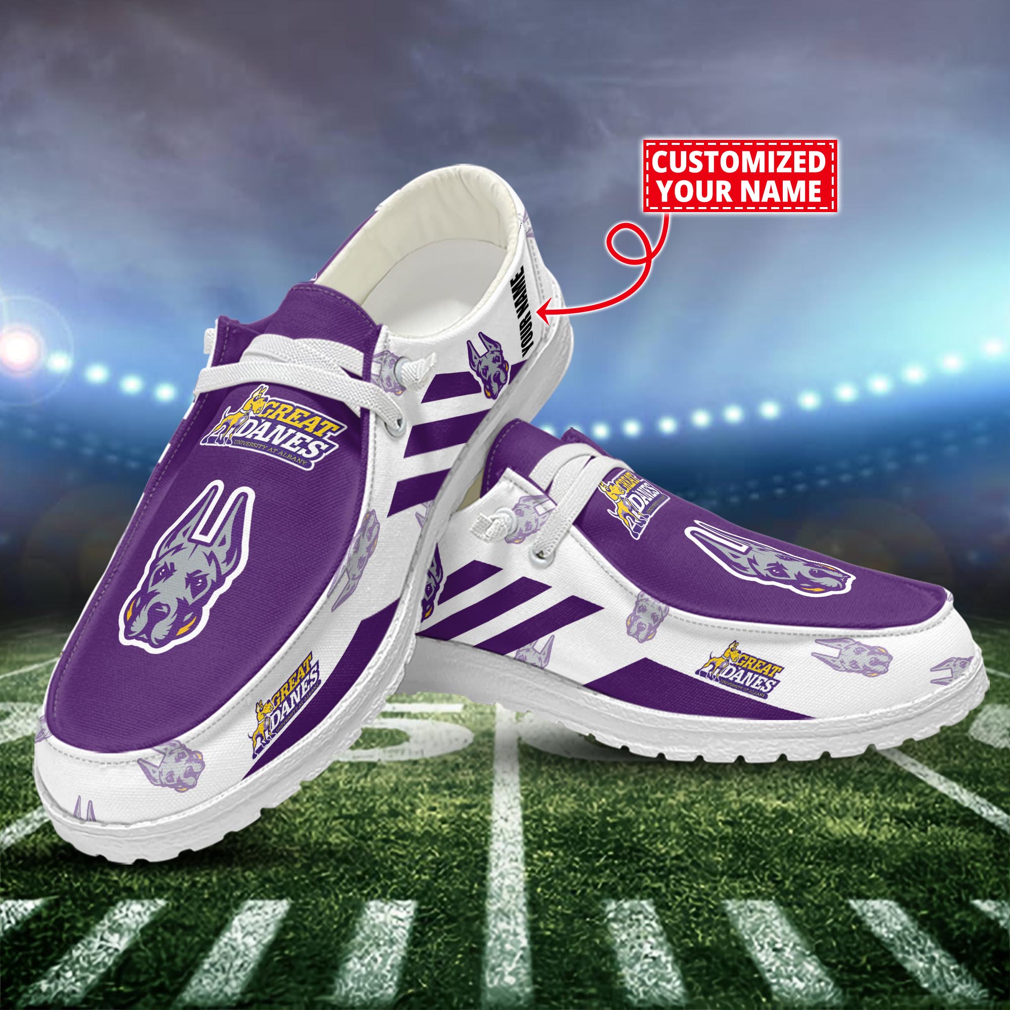 Michigan Wolverines Personalized Hey Dude Sports Shoes - Custom Name Design