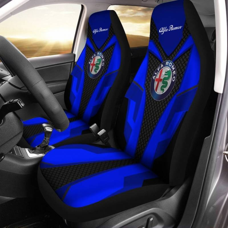 Ford F250 NTA Car Seat Cover (Set of 2) Ver 1 (Blue)