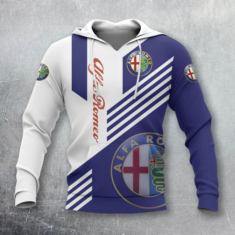 Alfa romeo Skull Tshirt, sweatshirt, Polo, Hawaiian, Hoodie 3D Apparel Full Printing Custom Name 