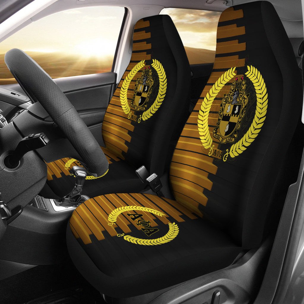 GMC Orange Logo Car Seat Covers Metal Abstract Ph220913-012