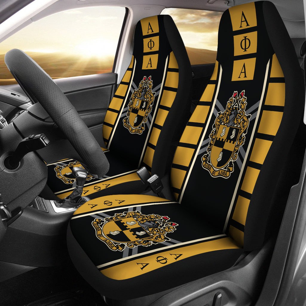 GMC Black Logo Car Seat Covers Metal Abstract Ph220913-011