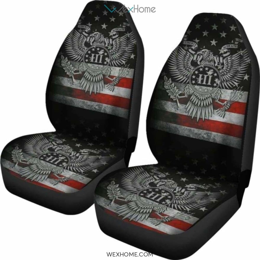 Black Rose Wolf Car Seat Covers for Lovers