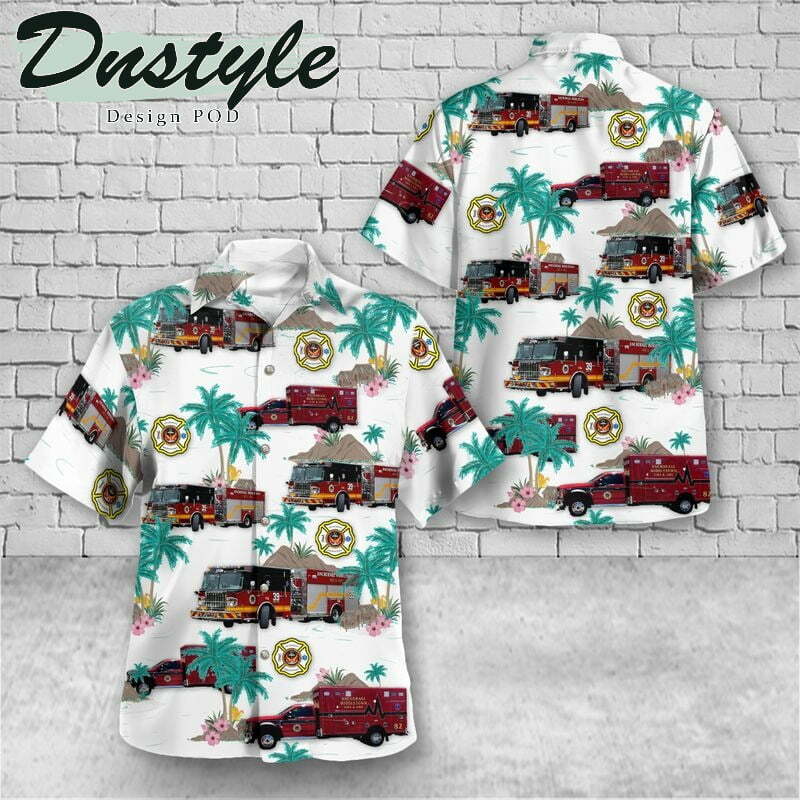 Union Grove Racine County Wisconsin Union Grove Yorkville Fire Department Hawaiian Shirt