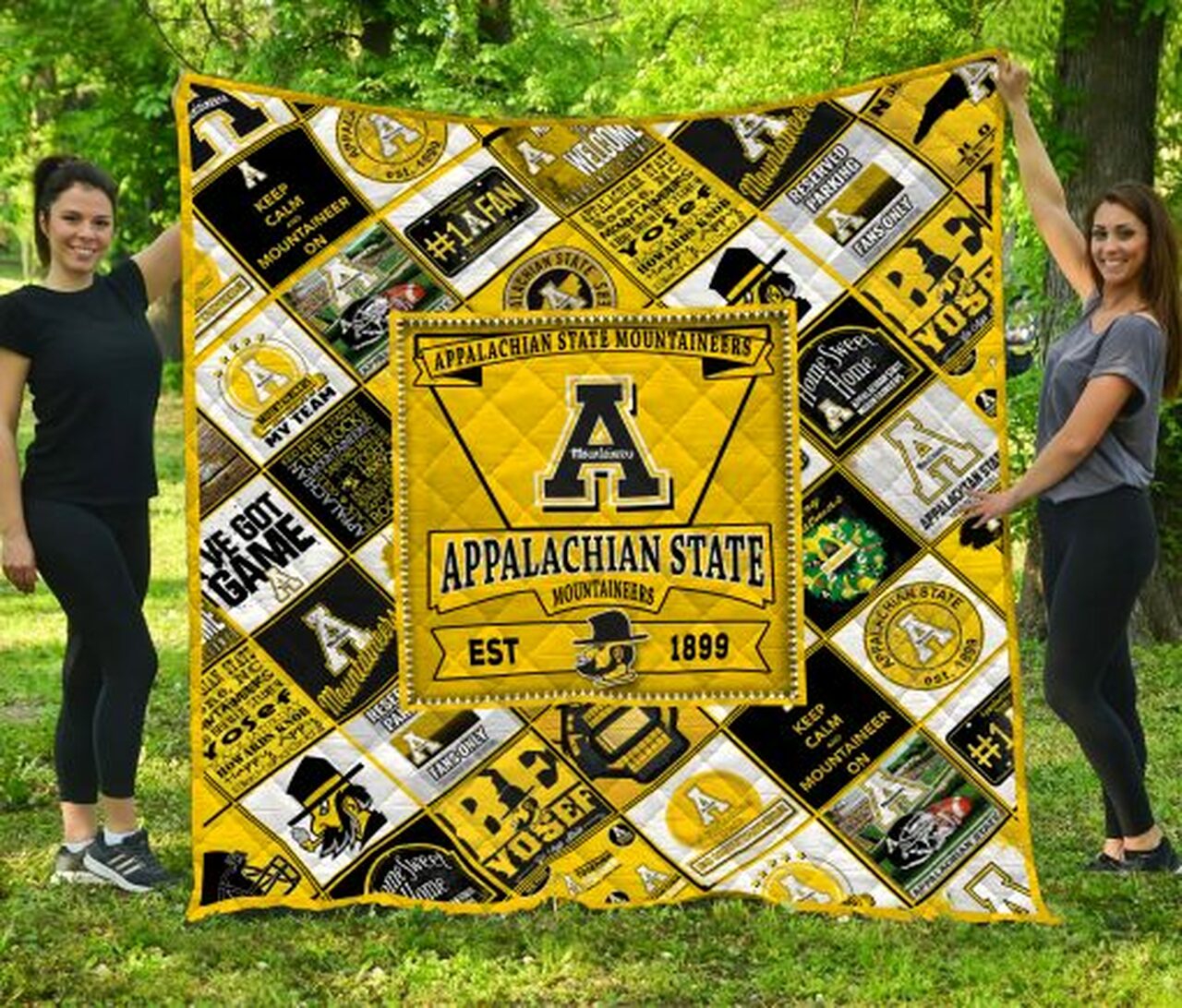 Kent State Golden Flashes Quilt Blanket #1344