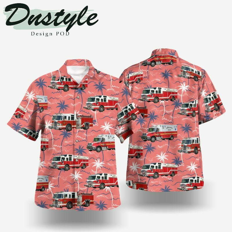 South Australia Country Fire Service Sacfs Pumper Isuzu Ftr 150-260 Hawaiian Shirt