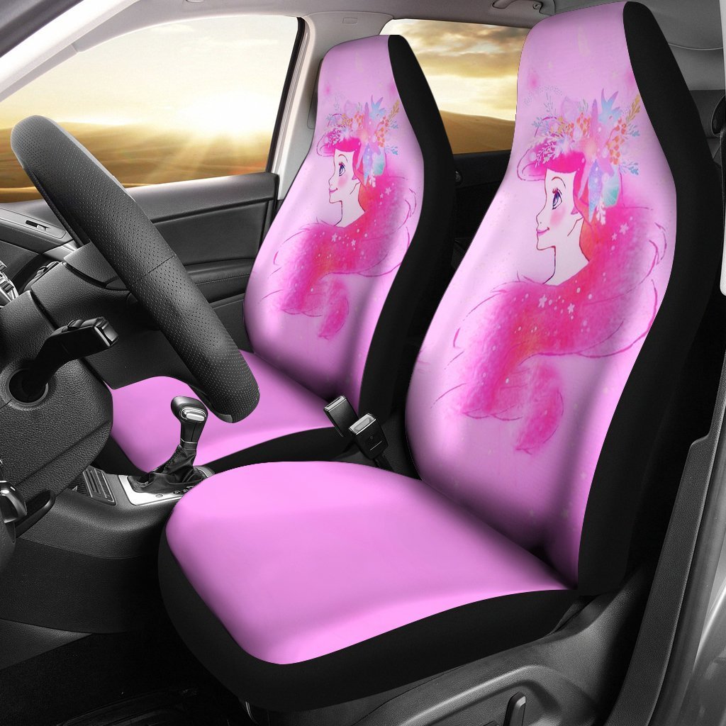 Moana Art Dark Theme Car Seat Cover ( Set of 2)