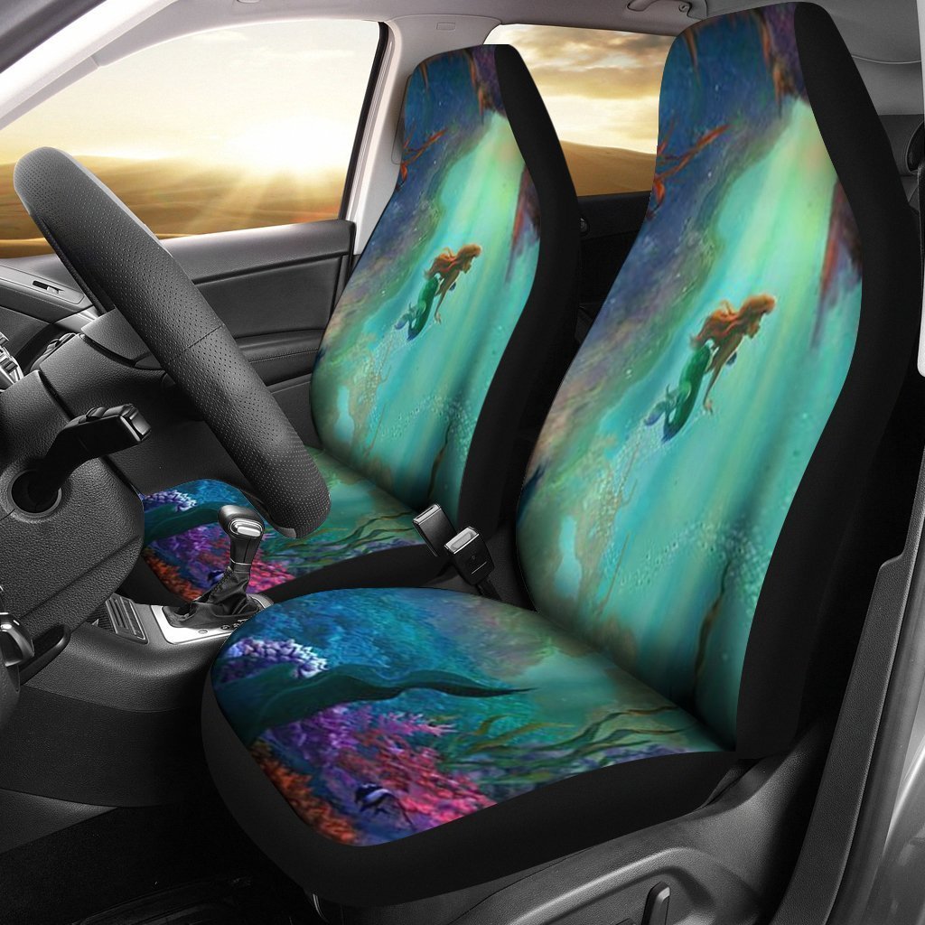 Toothless Cute Love Dragon Car Seat Cover ( Set of 2)