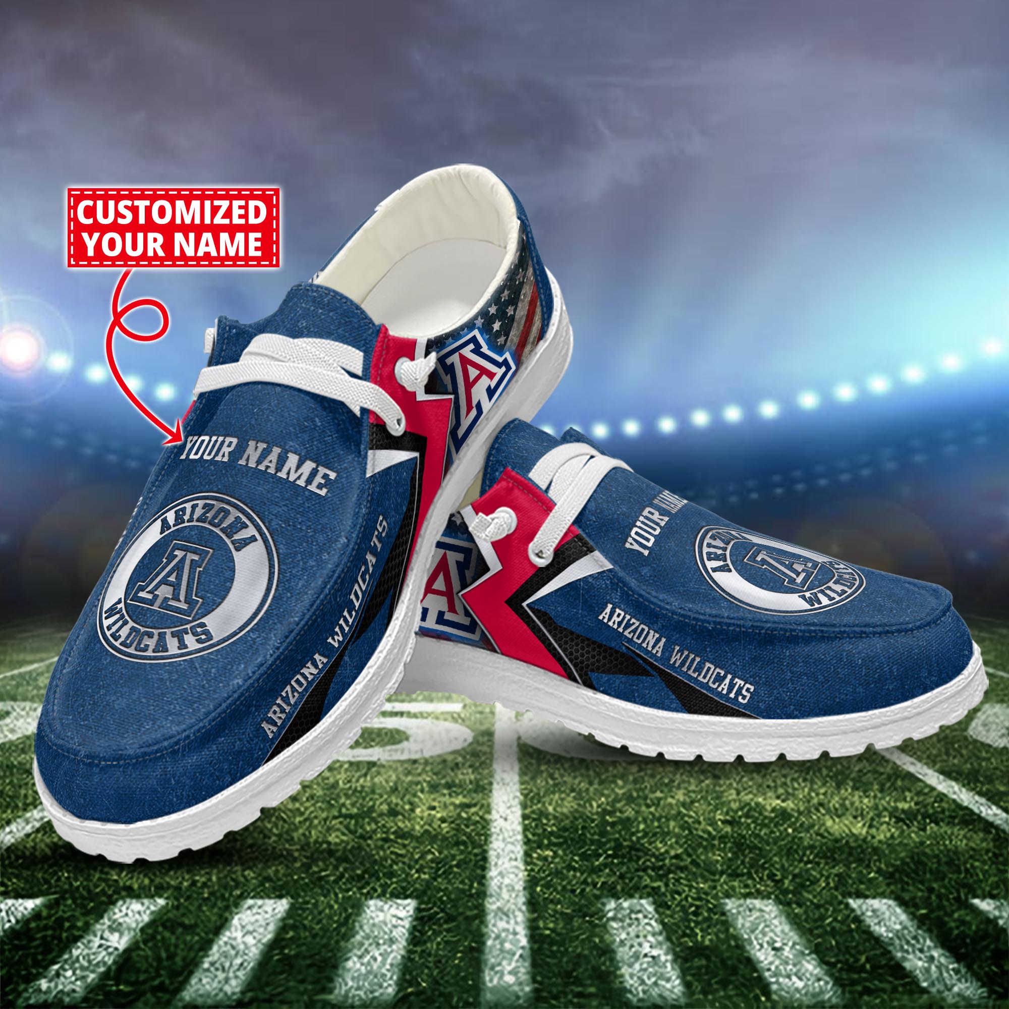 Syracuse Orange Personalized Hey Dude Sports Shoes - Custom Name Design